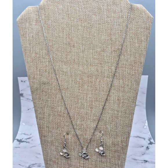 Vintage Disney Sterling 925 Mickey Mouse Earrings and Box Chain Necklace Set - Picture 4 of 11